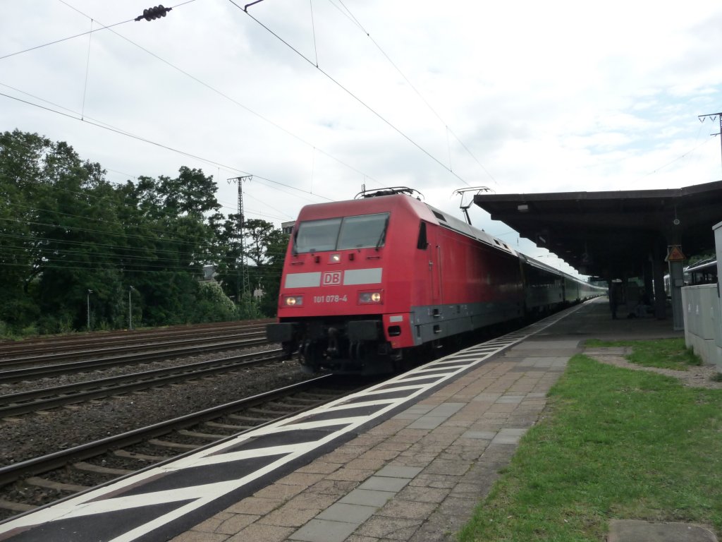 101 078 durchf�hrt am 08.08.2012 mit einem Intercity K�ln-West.