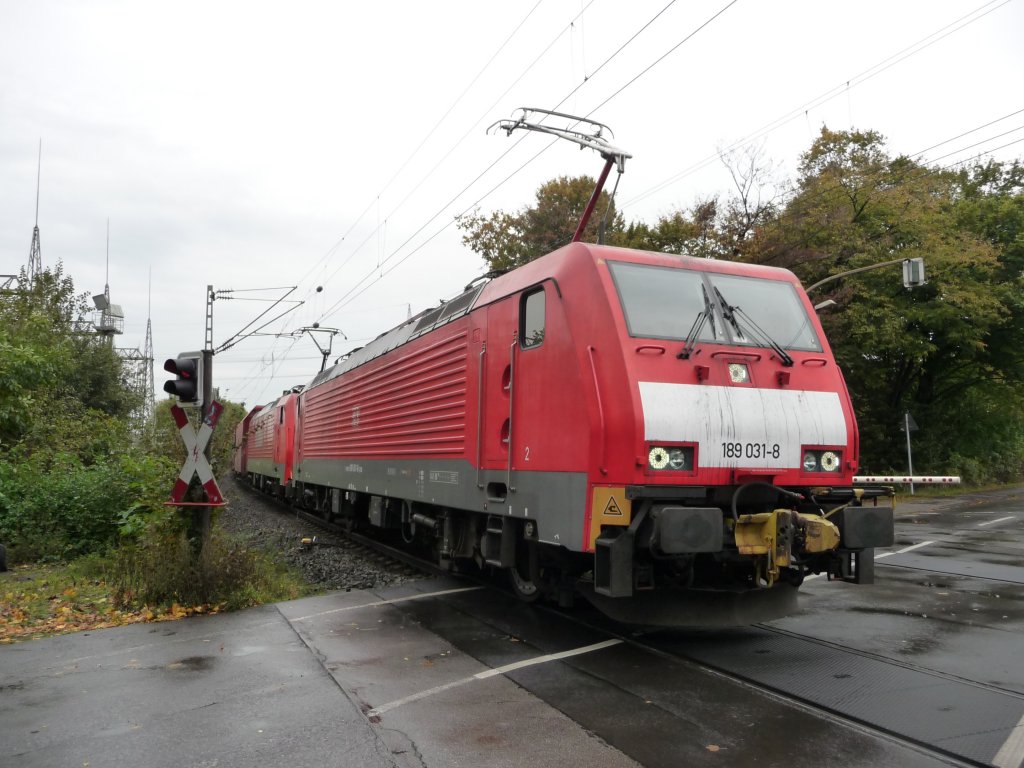 189 031 am 17.10.2012 in D�sseldorf-Eller.