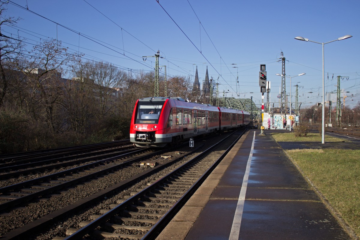 620 023 rangiert hier am 25.02. durch Köln-Deutz.