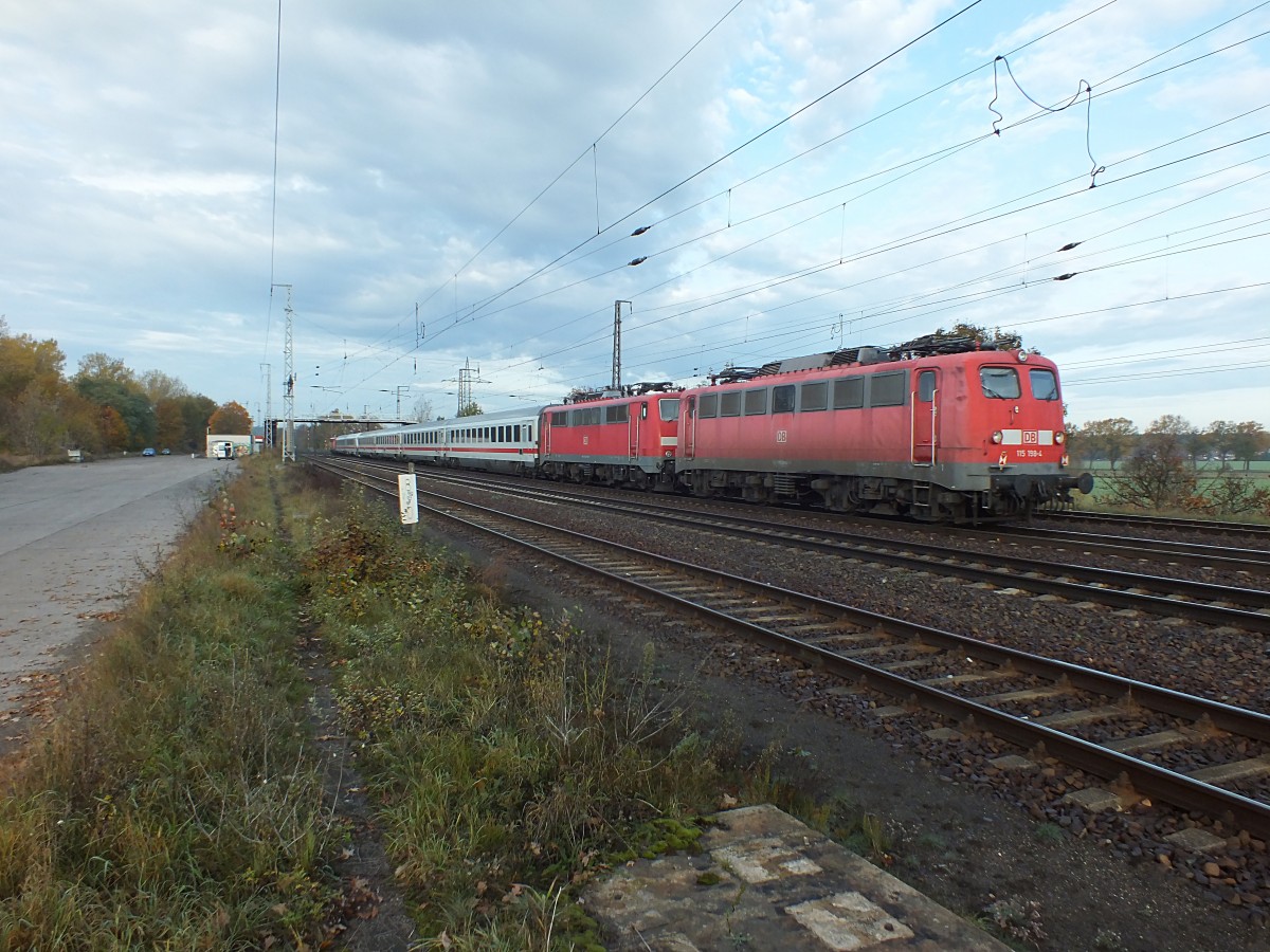 Nachschuss auf 115 198 und 111 126 am Ende des PbZ. 22.10.13