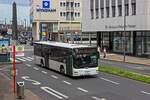 Auf der Linie 978 nach H�rth ist am 08.07.21 dieser Lion's City des D�rener Unternehmens Verkehrsbetriebe Langen unterwegs.