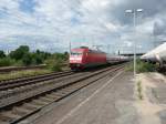 101 098 durchf�hrt am 06.08.2012 den Bahnhof H�rth.