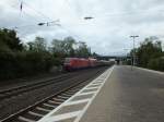 146 027 durchf�hrt am Morgen des 3.6.13 den S-Bahnhof Angermund.