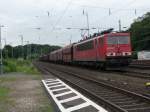 155 036 durchf�hrt am 08.08.2012 den Bahnhof K�ln-West in Richtung S�den.
