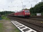 Eine Doppeltraktion 185er mit  185 386 durchf�hrt am 08.08.2012 K�ln-West.