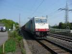 185 636 (91 80 6185 636-8 D-Rpool) von Railpool durchf�hrt den Bahnhof Ratingen-Lintorf.
