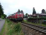 Am 10.07.2009 verl�sst 218 438 den Bahnhof Nonnenhorn und damit den Freistatt Bayern.