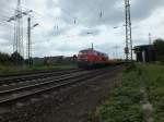218 261 von DB-Bahnbau durchf�hrt am 3.6.13 Ratingen-Lintorf.