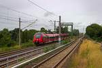 Am 01.07.2020 ist 442 327 als RB 24 am S-Bahn-Haltepunkt Pl�nterwald unterwegs in Richtung Senftenberg.