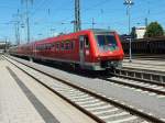 611 034 f�hrt am 31.7.13 als IRE von Ulm nach Schaffhausen in Singen ein.