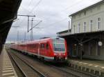RE 3 (hinten 612 648 nach Glauchau(S)) verl�sst am 22.12.13 gerade Leinefelde gen Osten