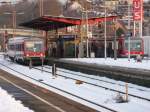 628 532 und 628 530 treffen sich am sp�ten Nachmittag des 03.02.2010 in Wuppertal Oberbarmen.