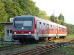 628/928 336 verl�sst am 21.07.2010 den Bodenseedamm in Lindau auf dem Weg nach Friedrichshafen.