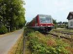 628 547 bef�hrt hier gerade am 24.7.13 den Bodenseedamm in Lindau.