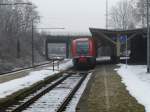 641 034 steht als RB 27 am 5.2.14 in S�mmerda nach Gro�heringen bereit.