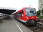 650 003 verl�sst am 26.07.2010 den Lindauer Hauptbahnhof mit Ziel Friedrichshafen.
