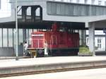363 836 war am 01.08.2011 als Bahnhofslok in Kempten (Allg�u) Hauptbahnhof mit Rangieraufgaben betraut.