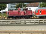 Diese sch�ne Lok rangeirt regelm��ig in Ulm: Die purpurrote 364 858 am 3.8.13