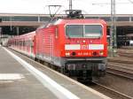 143 036 verl�sst den D�sseldorfer Hauptbahnhof; 03.05.2012  S68 -> Langenfeld