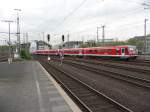 628 504 und ein weiterer 628er verlassen den D�sseldorfer Hauptbahnhof, 03.05.2012.