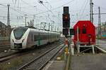 Bei leichtem Schneefall verl�sst 1440 329 den Hannoveraner Hbf.