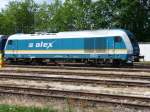 223 061 steht am 10.07.2009 im Abstellbereich des Lindauer Hauptbahnhofes und wartet auf die n�chste Fahrt als ALEX nach M�nchen.