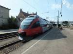 4024 032 verl�sst am Morgen des 23.7.13 Lindau HBF als S1 in Richtung Feldkirch.