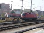 1016 020 der �BB ist am 29.10.2011 im Vorfeld des N�rnberger Hauptbahnhofes abgestellt.