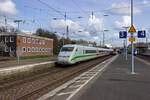 Als ICE von Berlin nach K�ln war am 03.04.21 die ICE2-Einheit  Schwerin  mit dem Steuerwagen 808 023 an der Spitze eingesetzt.