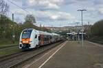 Im Fr�hjahr 2021 fuhr die Linie RE4 jeweils mit nur einem Desiro HC-Triebzug.
