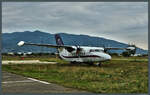 Let 410 UR-GNG der Vanilla Sky, abgestellt auf dem Natakhtari Airfield bei Tiflis.