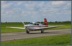 Die D-ETAX, eine 1980 gebaute Mooney M20, ist am 30.05.2026 in Magdeburg gelandet.