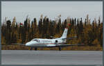 Die Cessna 550 Citation II C-FJCZ ist für das Department of Transport (Ministerium für Verkehrswesen) im Einsatz. Am 14.10.2022 ist die Maschine in Kuujjuaq gelandet.