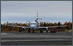 Die meisten Waren des täglichen Bedarfs für den 2700-Einwohner-Ort Kuujjuaq werden mit dem Flugzeug eingeflogen.