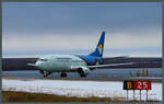 737-300/793488/fuer-die-c-gcnk-der-canadian-north Für die C-GCNK der Canadian North ist die Landung in Kuujjuaq am 13.10.2022 ein Zwischenstopp auf dem Flug von Montreal nach Iqaluit. Die 737-36Q trägt noch die alte Lackierung der Canadian North.