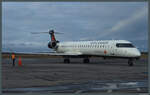 Für den Flug der Air Canada Express von Yellowknife nach Calgary kommt am 21.10.2022 die CRJ-900LR der Jazz Air zum Einsatz.