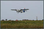 Die Twin Otter G-BIHO der Skybus startet am 01.05.2026 vom Flughafen Alderney Richtung Southampton.