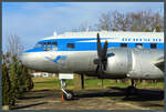 Die Il-14 DM-SAF der Deutschen Lufthansa (DDR) ist im Hugo-Junkers-Museum Dessau ausgestellt. (01.03.2020)