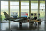 Dornier produzierte in Kooperation mit Dassault-Breguet den Alpha Jet als Schulflugzeug und Jagdbomber. Der Prototyp 01 steht am 05.10.2023 im Dorniermuseum Friedrichshafen. 