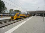 Ein VIRM-Doppelstocktriebwagen der NS verl�sst am 15.08.2012 den Bahnhof Rotterdam Centraal.